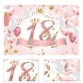 thumbnail image 1 of Yuarrent Telón de fondo Fotografía Prop Fondo Tela Plegable 18th Birthday Party Supply Telón de fondo Kits de decoración para fiestas, 1 of 6