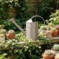 thumbnail image 3 of 2L (0.5 Gallon) Watering Can, Rustic Metal-Look Long Spout Garden Water Can with Detachable Rose Headï¼Greyï¼, 3 of 7