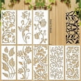 thumbnail image 5 of CQCYD Flower Stencils, 10 Pack Leaf Texture Painting Templates Hollow Out Art Stencils For DIY Wall Decor Canvas Painting Scrapbooking Craft Projects, 5 of 5