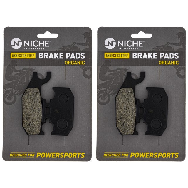Niche Brake Pad Set Can-Am Outlander Front Right Rear Organic 705600349 2 Pack 519-KPA2296D