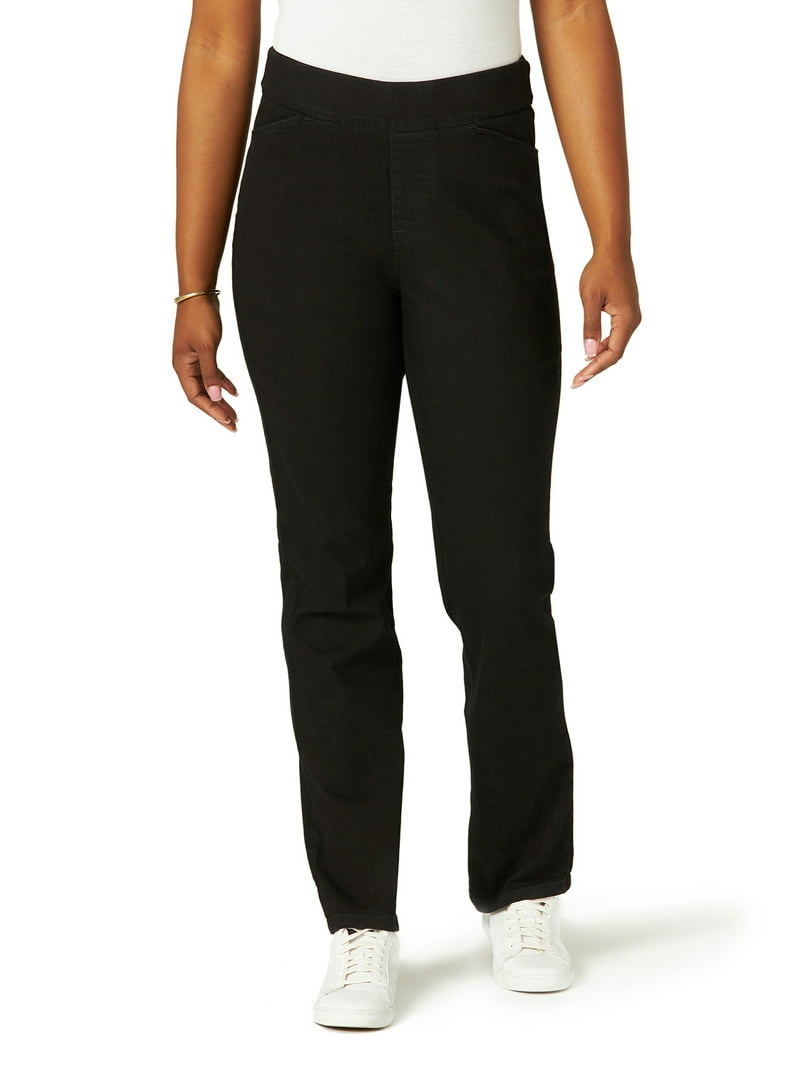 Chic Women's Easy Fit Elastic Waist Pull On Pant - Walmart.com