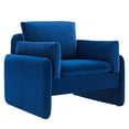 thumbnail image 2 of Modway Indicate Performance Velvet Armchair in Navy, 2 of 9