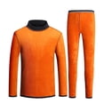 thumbnail image 5 of Blekii Thermal Underwear Set for Men & Women, High Neck Winter Base Layer, Gold Fleece Lined Warm Top & Pants, Thickened Cold Protection Set, Ideal for Seniors Or Outdoor Work, Full, 5 of 9