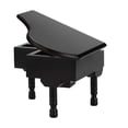 thumbnail image 4 of Grand Piano Shaped Windup Wooded Music Box with Small Stool Creative Gift Birthday Present, 4 of 16