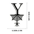 thumbnail image 1 of Spider Halloween Decoration Hang Tag Set with 26 Iron Letters 5.3 cm x 9 cm, Black Rope Included, 1 of 4
