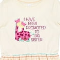 thumbnail image 4 of Inktastic I Have Been Promoted to Big Sister Pink Girls Toddler Dress, 4 of 5