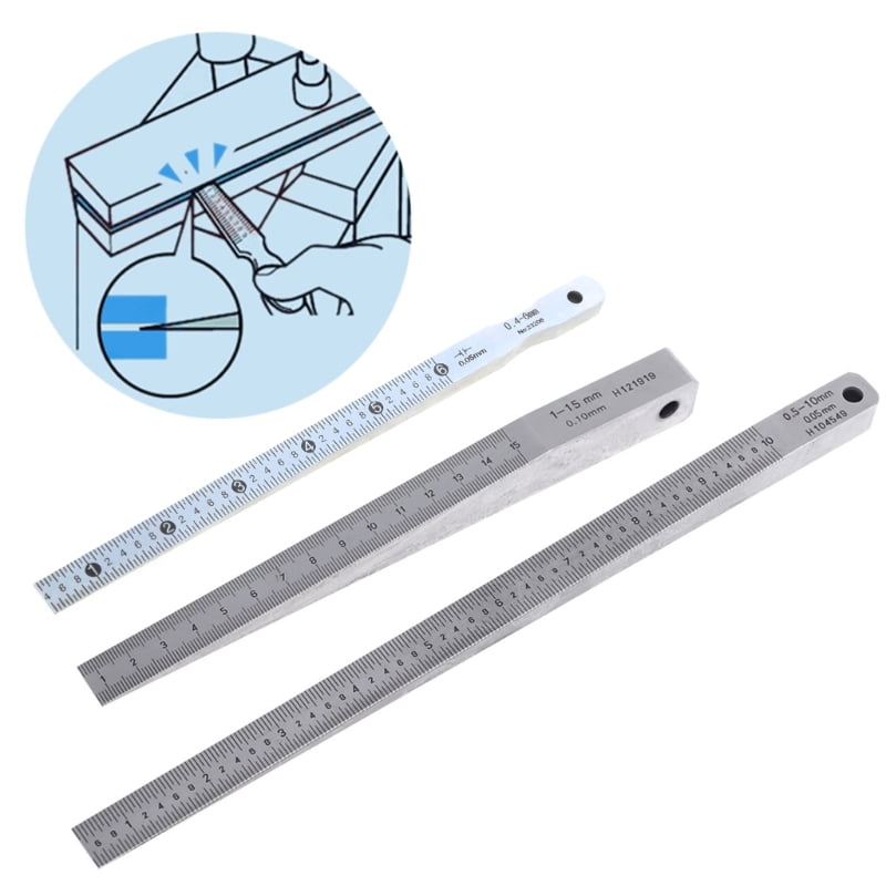 Useful Welding Wedge Feeler Gauge 1-15mm 0.5-10mm 0.4-6mm Taper Gauge Gage Tool