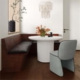 thumbnail image 7 of Maklaine Modern Contemporary Gray Finish Velvet Dining Chair, 7 of 7