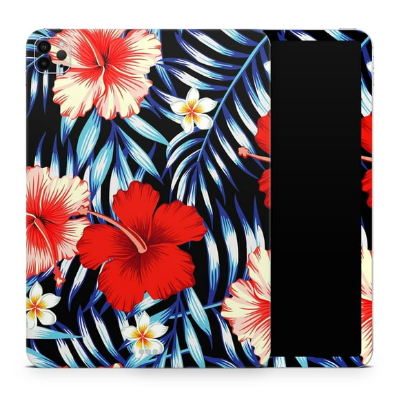 DesignSkinz Vivid Tropical Red Floral v1 Full-Body Skin Decal Wrap Cover for iPad (A1219/A1337)
