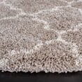 thumbnail image 3 of SAFAVIEH Hudson Jaye Plush Geometric Shag Area Rug, Beige/Ivory, 7' x 7' Round, 3 of 8