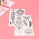 thumbnail image 5 of 8Pcs Etiqueta de tatuaje impermeable ecológica Mandala Pluma Pegatinas de tatuaje Clavícula Tatuajes de tatuajes atractivos Etique HOMEMAXS mx7691046, 5 of 5