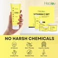 thumbnail image 3 of Set de cuidado de la piel Healov Vitamin C con limpiador, exfoliante, crema y sérum, 3 of 7