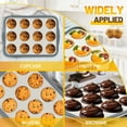 thumbnail image 4 of 12-Cup Silicone Muffin Pan for Baking - Premium Nonstick Muffin Tin with Metal Reinforced Frame, Easy to Clean Silicone Cupcake Molds, Dishwasher & Oven Safe BPA Free(Gray), 4 of 6