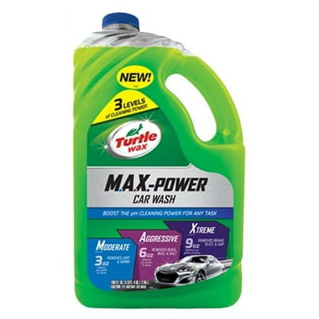 Turtle Wax 100 OZ Max Power Car Wash Measure Ounces On Side Of Bottle For Prope