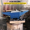 thumbnail image 2 of 22Lbs Steel Anvil for Blacksmithing - Forge Anvil with Horns & Holes, Metalworking Tools for Jewelers, Blacksmiths, Rugged Metalsmith Tool, 2 of 6