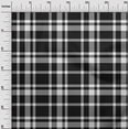 thumbnail image 3 of oneOone Cotton Silk Black Fabric Tartan Dress Material Fabric Print Fabric By The Yard 42 Inch Wide-7891, 3 of 4