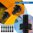 thumbnail image 5 of 30PCS Driver Bolts, Transport Bolts, with Hex Nuts and Washers, Black Oxide, 304 Stainless Steel, Driver Screws, 5 of 5