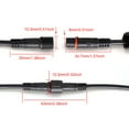 thumbnail image 3 of Home For Solar Spotlights Extension Cable Cord 2/3/4pin 22AWG Garden, 3 of 4