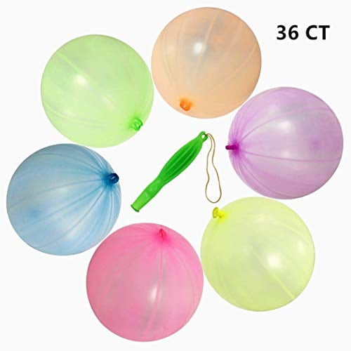 GuassLee 36PCS Punch Balloons 12 Punching Balloons Round Punch Balloon