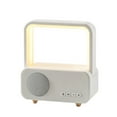 thumbnail image 2 of BCZHQQ Bluetooth 5.0 Speaker with LED Desk Lamp,Portable Small Table Light & Hi-Fi Sound,Adjustable Warm,RGB,1800mAh,6.3x5.5x3in,White, 2 of 9