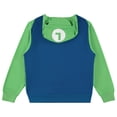 thumbnail image 2 of Disfraz: sudadera con capucha Nintendo Mario and Luigi para niños, azul y verde, 2 of 7