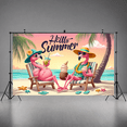 thumbnail image 5 of Tropical Theme Summer Banner Flamingo Beach Style for Outdoor Party Vacation Decoration, 5 of 7