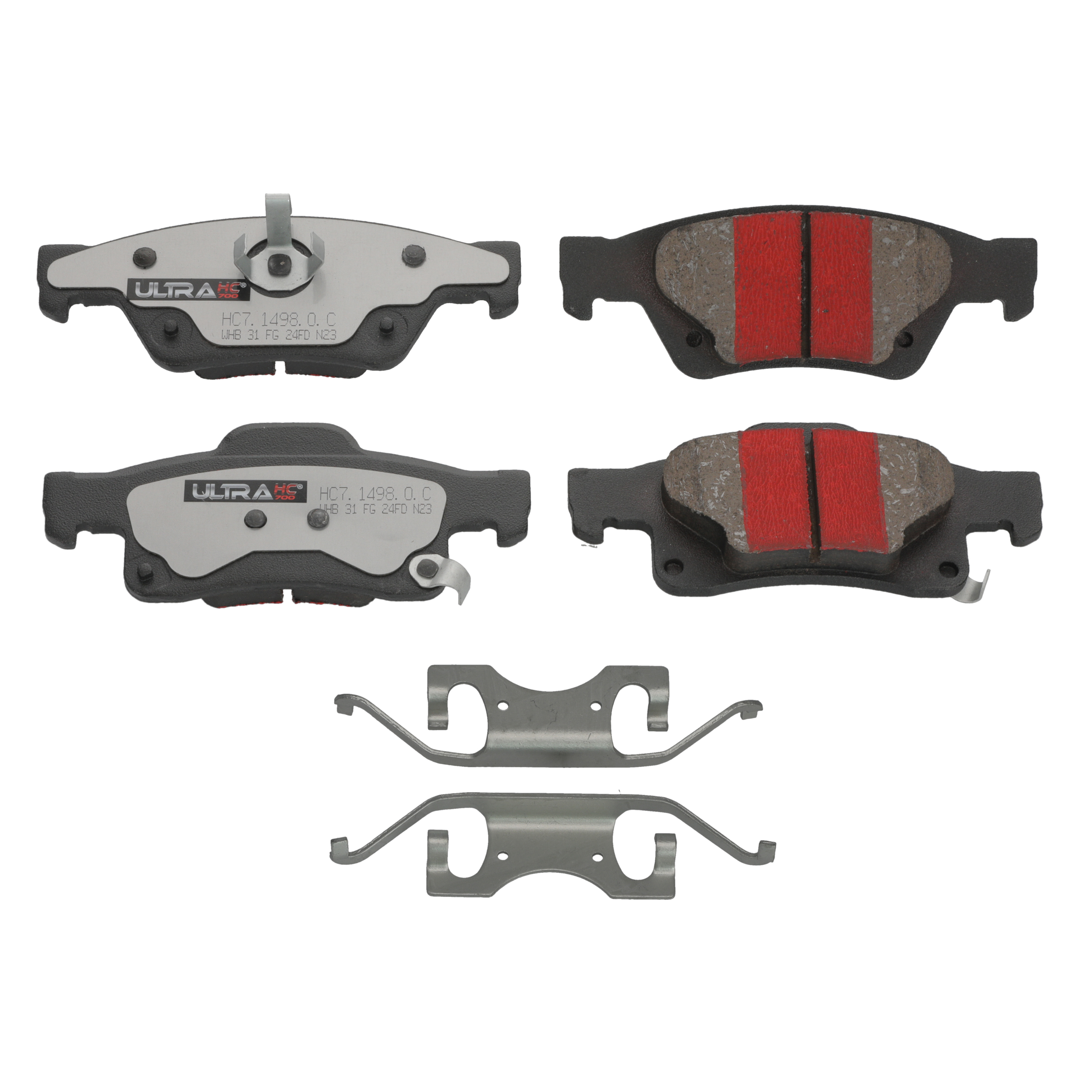 UltraHC 700 Brake Pad Set, Rear HC7.1498.0.C, Jeep Grand Cherokee 2021-2011