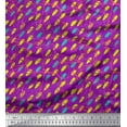 thumbnail image 1 of Soimoi Purple Cotton Duck Fabric Abstracts Abstract Print Sewing Fabric Yard 42 Inch Wide, 1 of 3