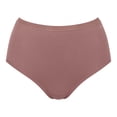 thumbnail image 2 of Sloggi Calzoncillos de cintura alta para mujer, pack de 6 - GO Daily Cotton Highwaist 6P, pantalones, algodón elástico Marrón M (Medium), 2 of 3