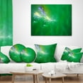 thumbnail image 3 of Designart Green Fractal Thunder Sky - Abstract Throw Pillow - 18x18, 3 of 4