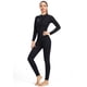 thumbnail image 5 of Sela de buceo 3mm de traje de neopreno SCR Traje de buceo de neopreno de una pieza Traje de surf cuerpo completo para buceo Snorkeling Surfing Natación Negro M seitruly OD003294-09, 5 of 7