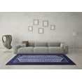 thumbnail image 3 of Ahgly Company Indoor Rectangle Persian Blue Traditional Area Rugs, 5' x 7', 3 of 4