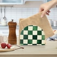 thumbnail image 2 of Yayeee Napkin Holder for Table Kitchen Paper Tissue Organization, Green and White Plaid Pattern, 2 of 8