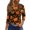 SaffronA&12#0708H, variant on Garbnen Halloween Womens shirts Funny Ghost Pumpkin Spider Web Print 3/4 Sleeve Tops for Women O Neck Holiday Fashion Fall Clothes for Women S