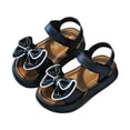 thumbnail image 2 of hengsof Girls Bow Sandals Soft Sole Non Slip Outdoor Comfort Casual Summer Beach Shoes Cute Toddler Princess Flat Footwear, 2 of 8