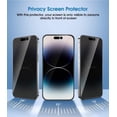 thumbnail image 2 of CASELIX iPhone 13 Pro Max Privacy Screen Protector, Privacy Screen iPhone 13 Pro Max Tempered Glass, Anti Spy Private Full Coverage Film, Shockproof Anti-Scratch 9H Tempered Glass, 2 of 7