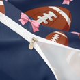 thumbnail image 4 of Castle Fairy Sport Football Bedding, Kawaii Bow Duvet Cover Full, White Red Blue,Navy Blue Reversible,3pcs,1 Duvet Cover and 2 Pillowcases, 4 of 6
