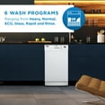 thumbnail image 3 of Danby DDW1804EW 18 Inch Built In Kitchen Dishwasher with 6 Wash Cycles, White, 3 of 10