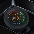 thumbnail image 4 of 12-24V Car Round Color Screen Temperature Voltmeter Auto Voltage Test Dual Display Digital Measureme, 4 of 5