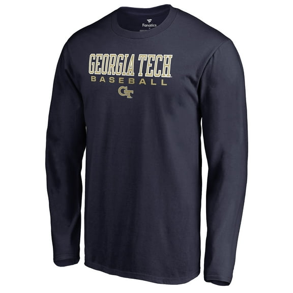 Men's Navy Georgia Tech Yellow Jackets Team Unity Baseball Long Sleeve T-Shirt