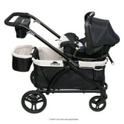 Baby Trend Expedition 2-in-1 Stroller Wagon PLUS w/Canopy Basket, Modern Khaki