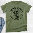 thumbnail image 2 of Great Dane Dad T-shirt, Unisex Men's Shirt, Great Dane Owner, Best Dog Dad Gift, Heather Military Green, Medium, 2 of 6