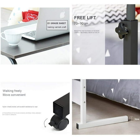 Duramex Tm Adjustable Rolling Mobile Table 31 4 Portable Laptop