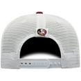 thumbnail image 4 of Men's Top of the World Garnet/White Florida State Seminoles Victory Baseline Trucker Adjustable Hat, 4 of 4