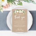 thumbnail image 2 of Koyal Wholesale Rustic Kraft Brown with Florals Wedding Thank You Place Setting Cards for Table Reception, 56-Pack, 2 of 5