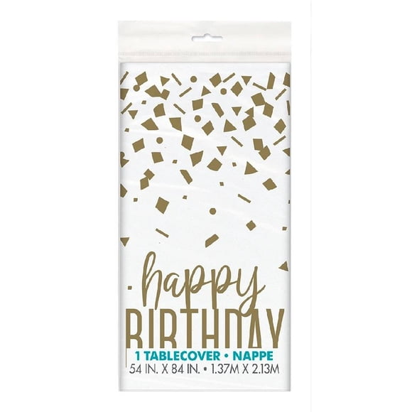 Mantel de Plástico Unique Gold Sprinkles 1 Pieza