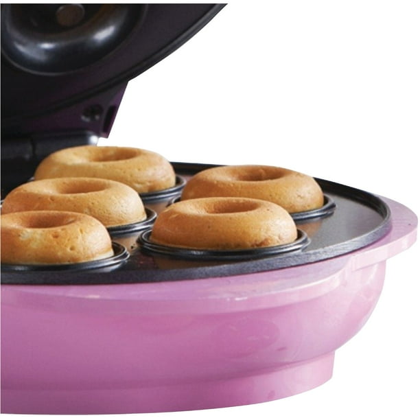 Mini Doughnut Maker 1200W Non-Stick Donut Maker Machine 7 Holes Round  Electric Donut Maker with Anti Slip Feet Minimalist Portable Donut Maker  Easy Release for Breakfast Kitchen Home Travel 7.87in 