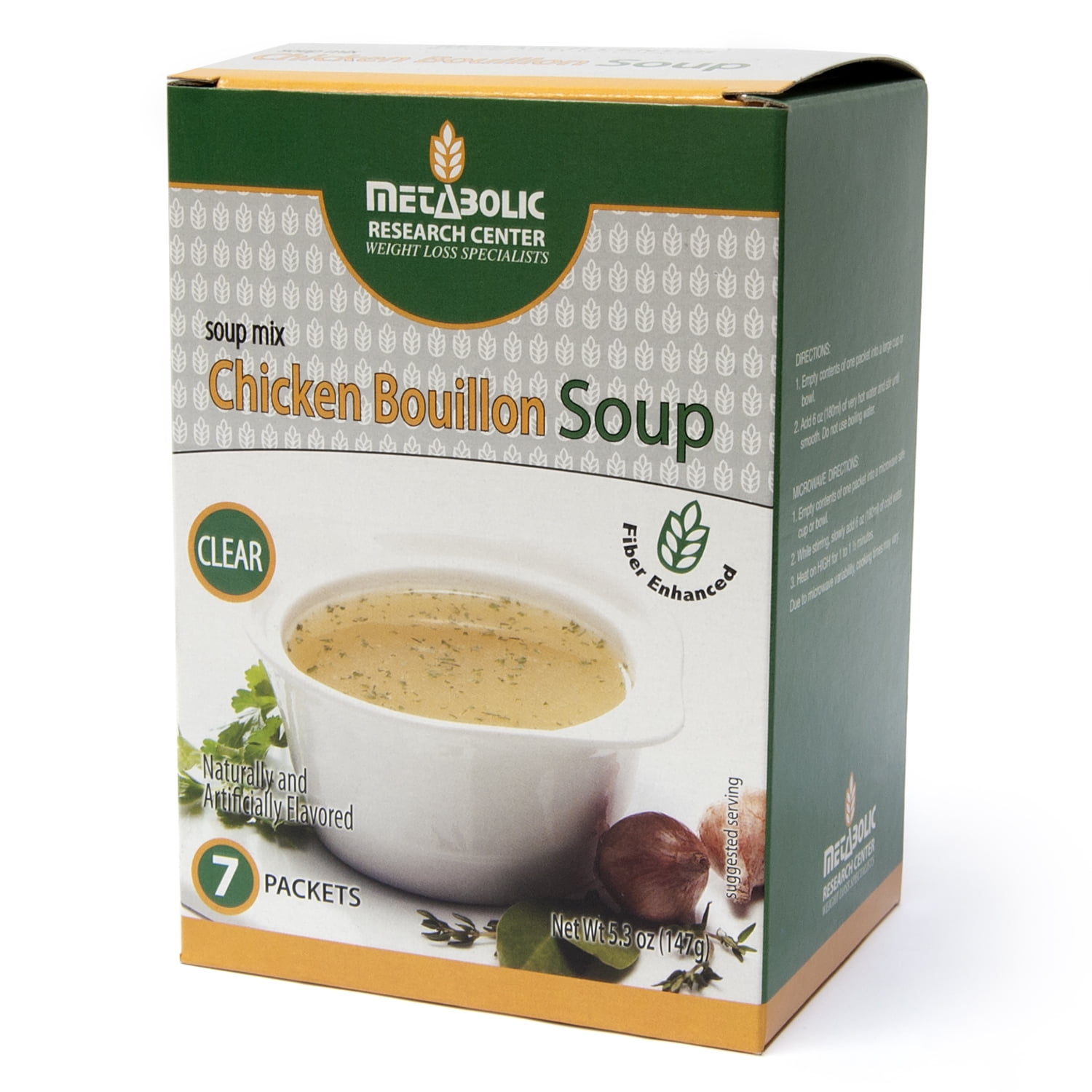 Protein Enhanced Chicken Bouillon Soup Mix by Metabolic Research Center