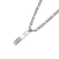 thumbnail image 2 of Men's Personalised Custom Bar Necklace Names Engraved Necklace,Silver, 2 of 5