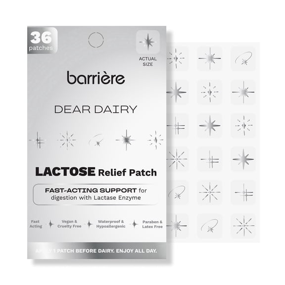 barriere Dear Dairy Lactose Relief Patch, Milky Way Print, 36 Count